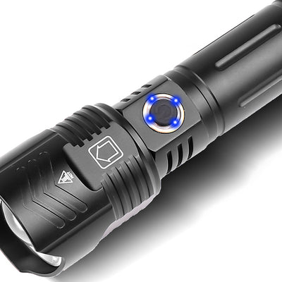 USB Zoom outdoor Lighting Glare Flashlight