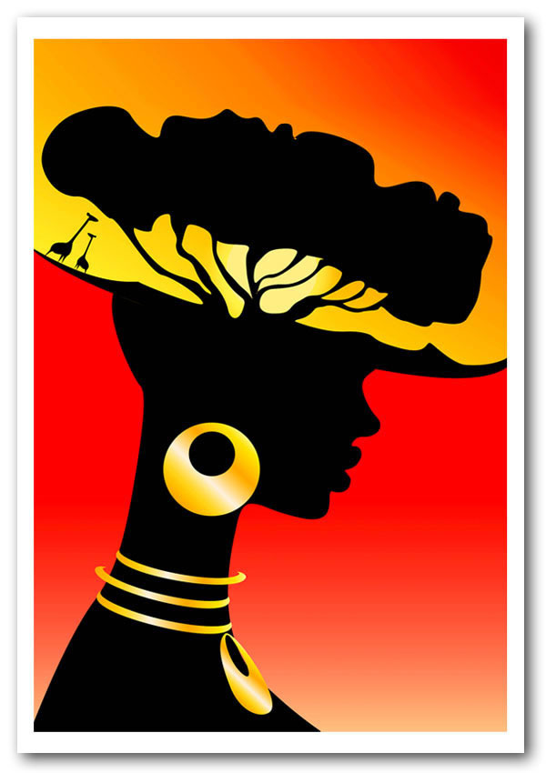 African Female Homeland Art