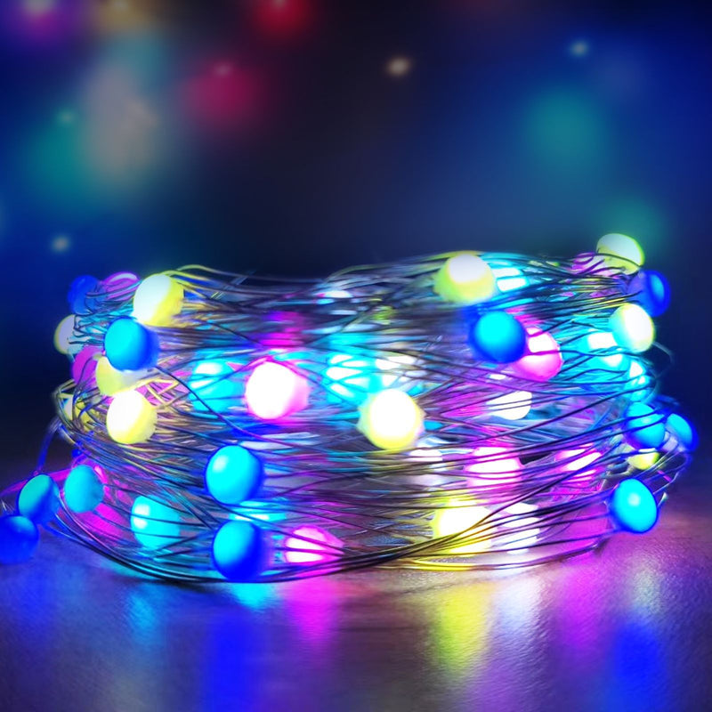 Smart LED String Lights Dancing With Music Sync Dreamcolor Fairy Lamp Garland For Home Christmas New Year's Decor Lighting