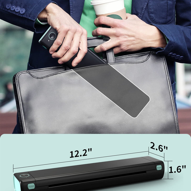 Portable Wireless For Travel, Bluetooth Thermal Printer.