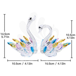 Modern Crystal Swan Decoration Wedding Gifts