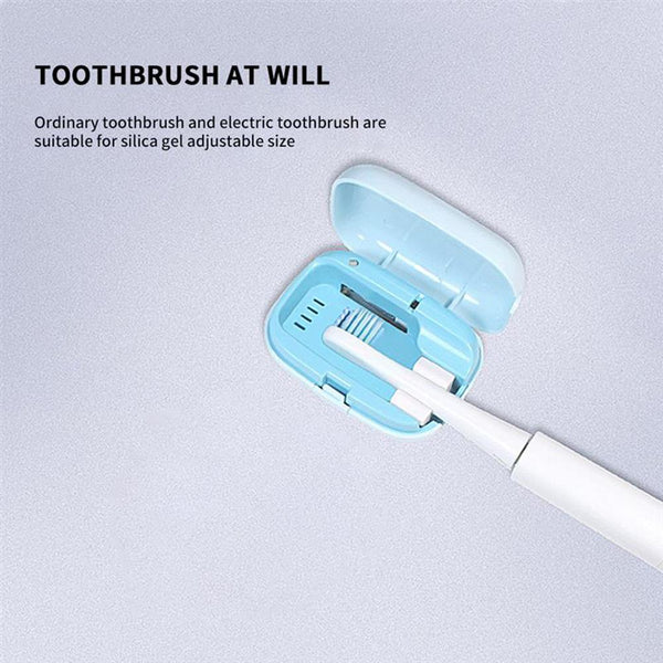 Portable toothbrush sterilizer