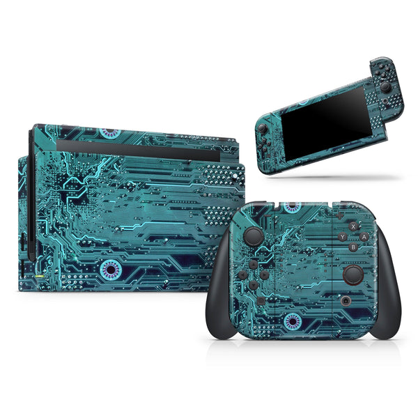 Electric Circuit Board V5 - Full Body Skin Decal Wrap Kit for Nintendo