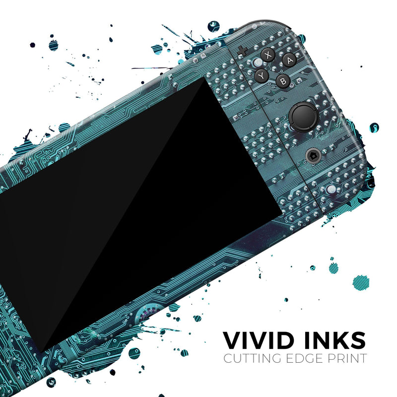 Electric Circuit Board V5 - Full Body Skin Decal Wrap Kit for Nintendo