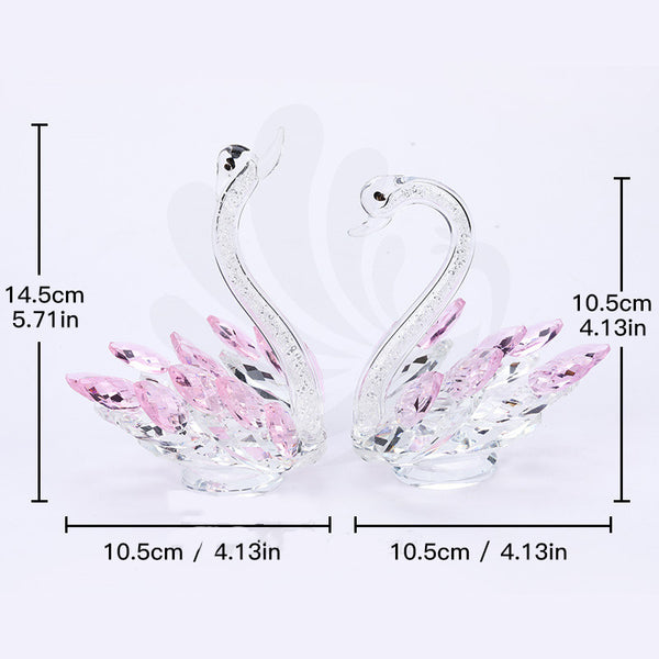 Modern Crystal Swan Decoration Wedding Gifts