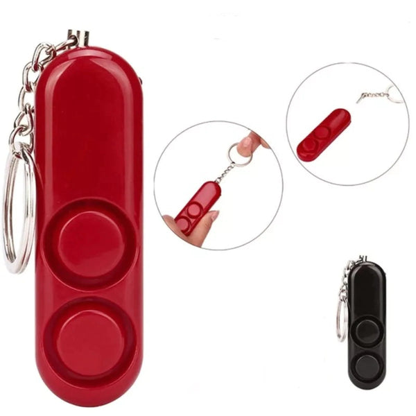 2 Pcs Self Defense Dual Speaker Extra Loud Personal Safety Alarm