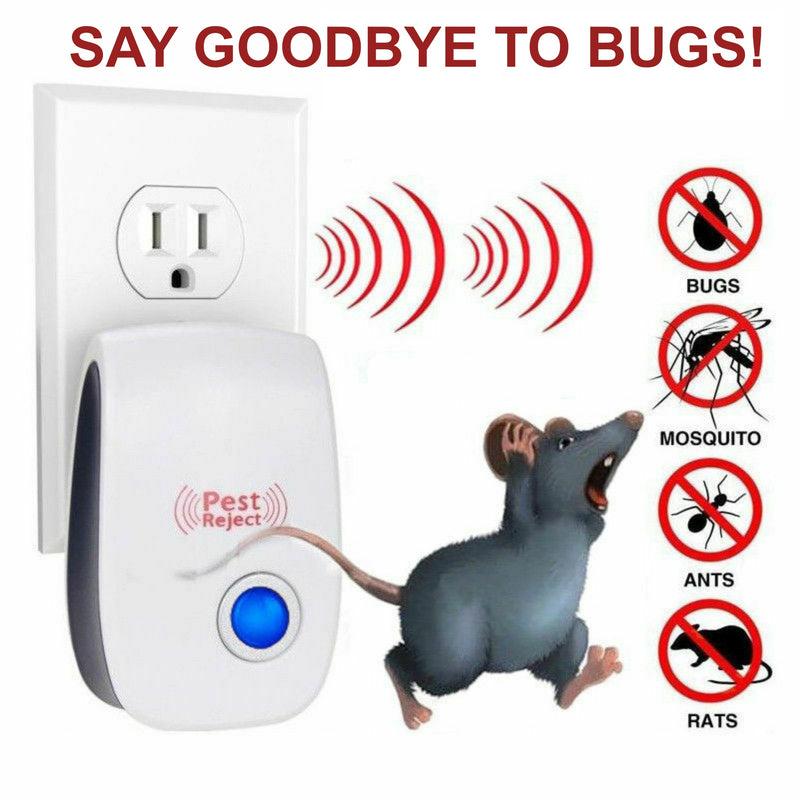 Electronic Pest Reject Control Ultrasonic Repeller Rat Spider Roaches