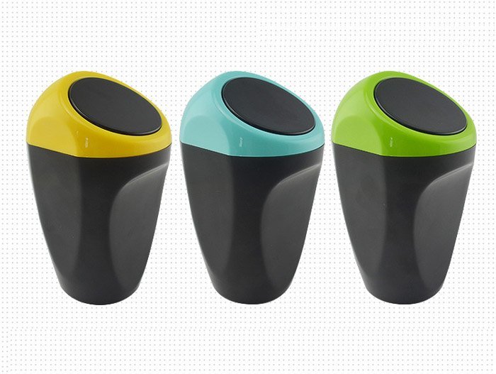 Mini Plastic Dustbin For Car